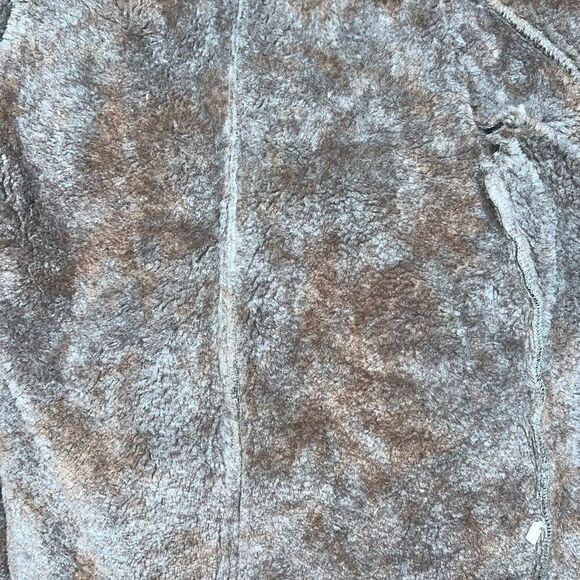 Dylan Faux Suede Faux Fur Asymmetrical Zip Brown Vest Womens Sz XS - Picture 7 of 7